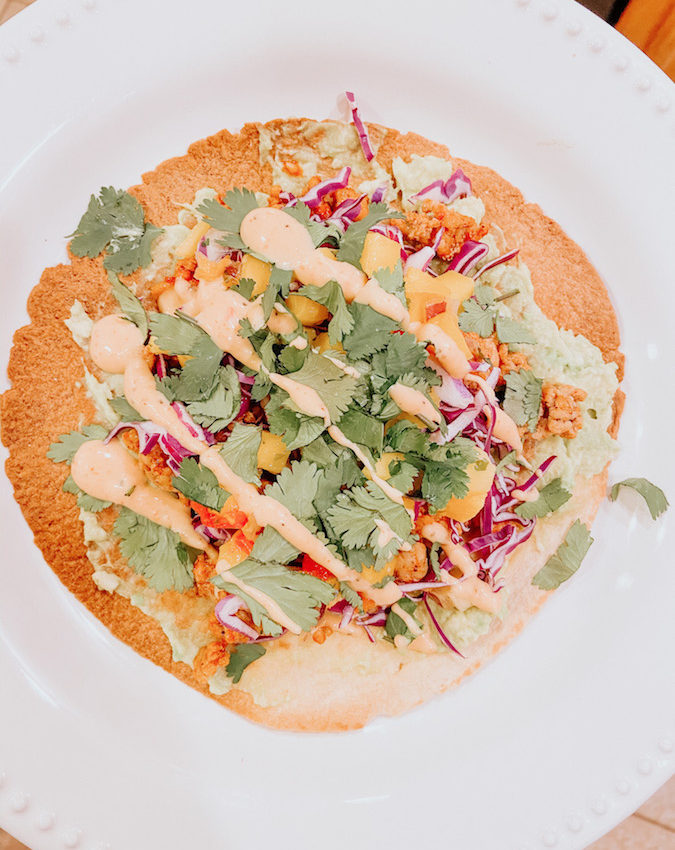 Chicken Tostadas with Mango Salsa