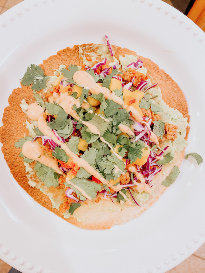 Chicken Tostadas with Mango Salsa